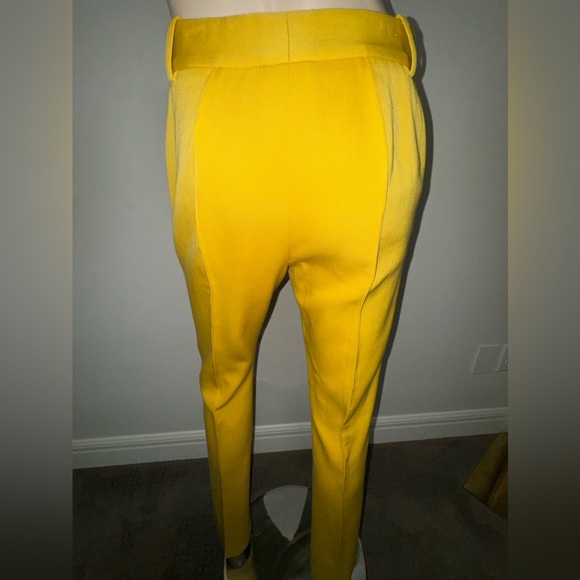 BCBGMAXAZRIA Yellow Leg Pants 40 - Picture 10 of 10